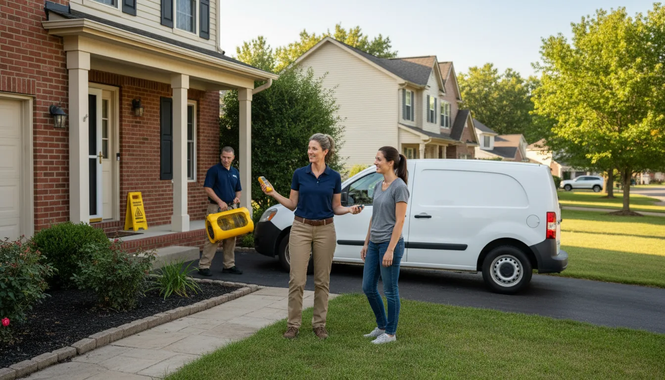 Water restoration image for Dehumidification And Cleanup Services in Kipling, OH